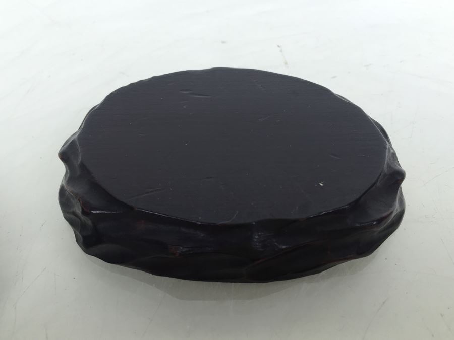 Set Of 3 Chinese Carved Wood Stands [Photo 12]