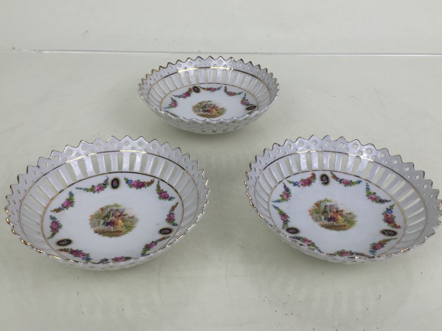 Set Of 3 Reticulated Bowls Made In Germany [Photo 1]