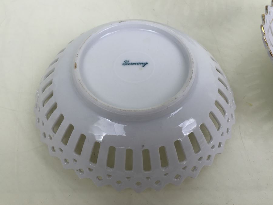 Set Of 3 Reticulated Bowls Made In Germany [Photo 9]