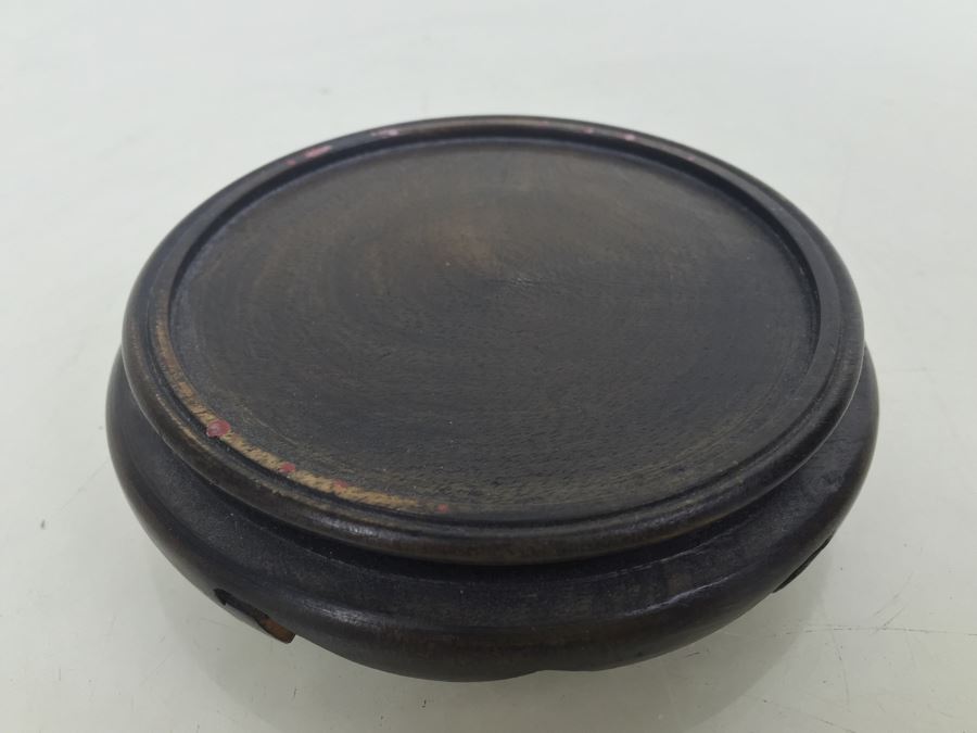 Stunning Signed Japanese SATO Cloisonne Vase With Stand Bird And Floral Motif In Excellent Condition [Photo 14]