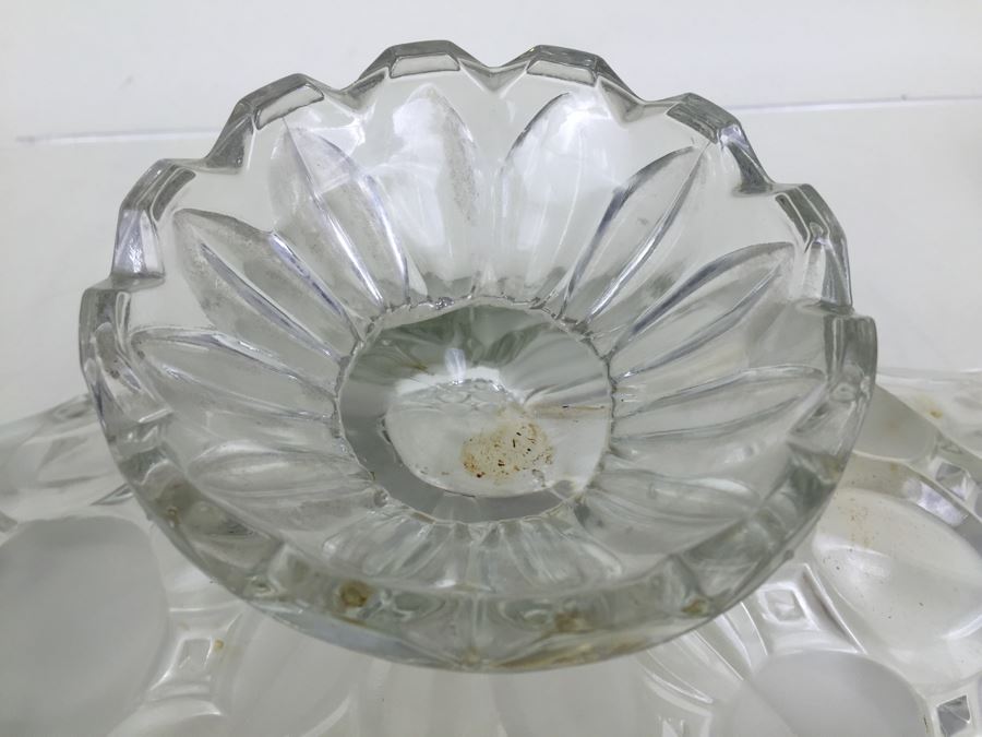 (4) Vintage Glass Banana Fruit Pedestal Bowl Holders [Photo 13]