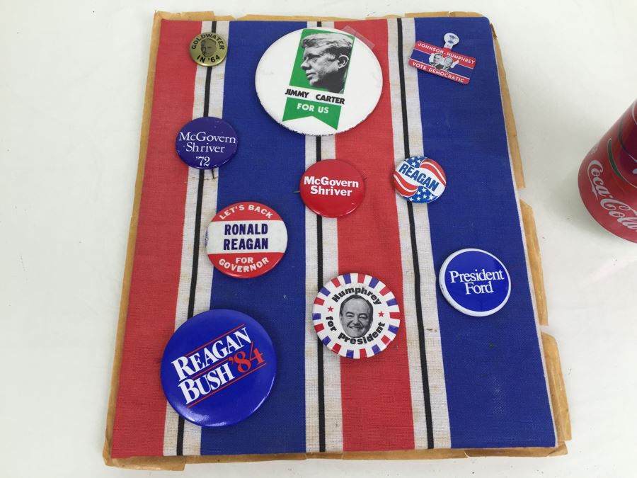 Vintage Political Buttons Presidential Election Buttons Collectibles [Photo 1]