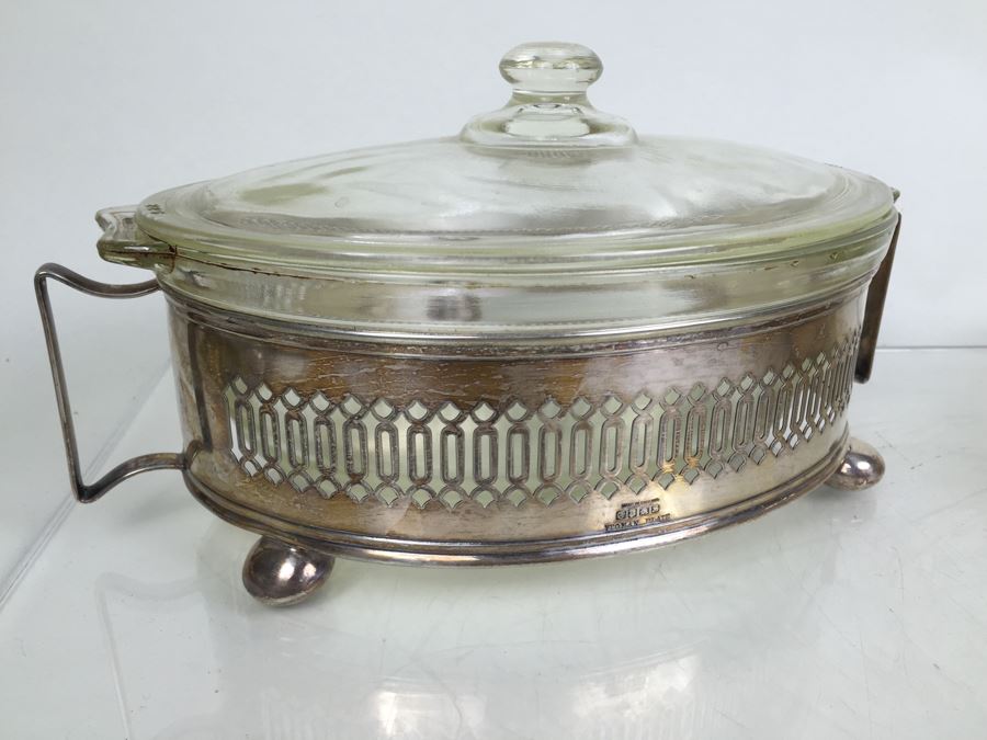 Large Silverplate Pyrex Lot [Photo 3]