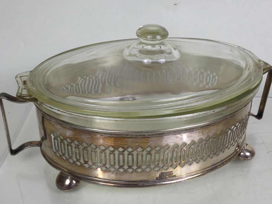 Large Silverplate Pyrex Lot [Photo 15]
