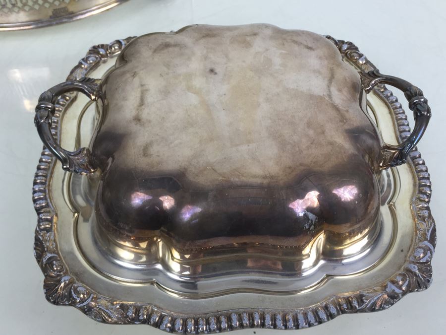 Large Silverplate Pyrex Lot [Photo 18]