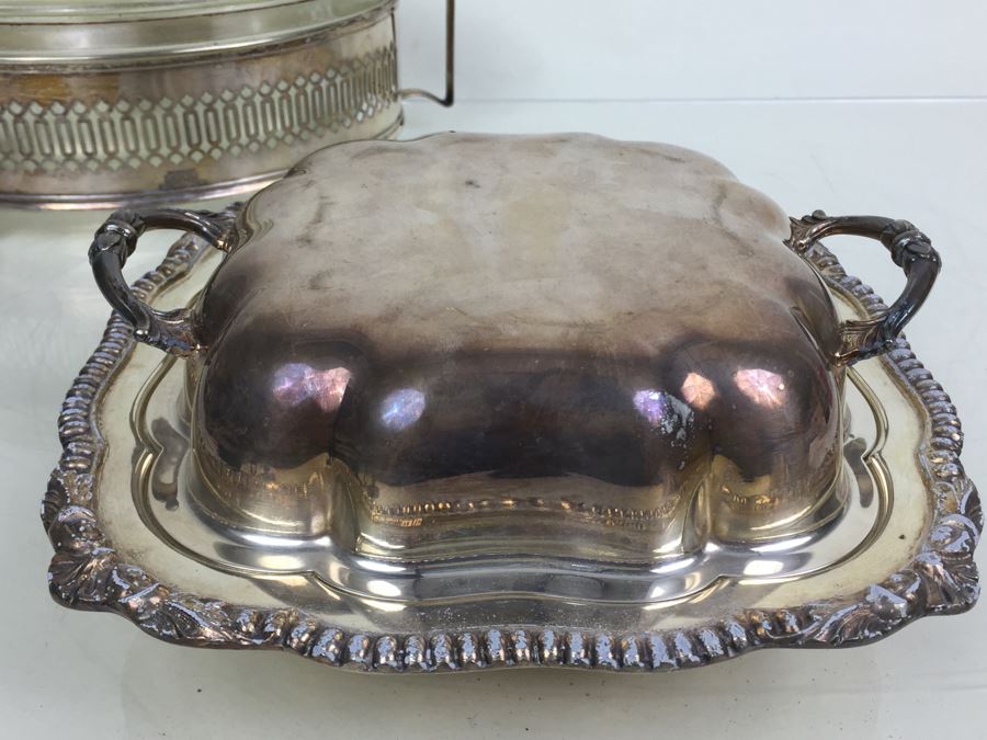Large Silverplate Pyrex Lot [Photo 17]