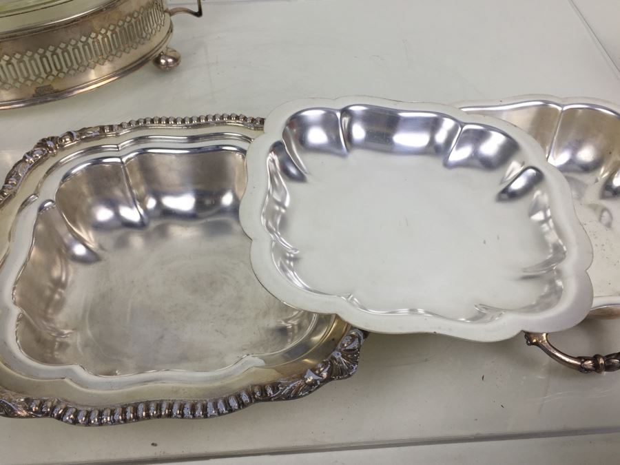 Large Silverplate Pyrex Lot [Photo 20]