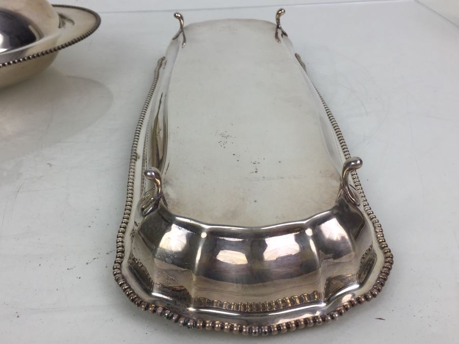 Silverplate Set Includes Long Serving Bowl And Covered Bowl [Photo 7]