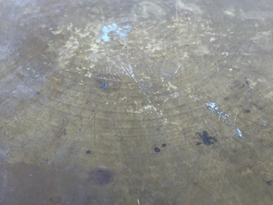 Large Hand Made Brass Bowl With Pair Of Candlestick Holders [Photo 11]