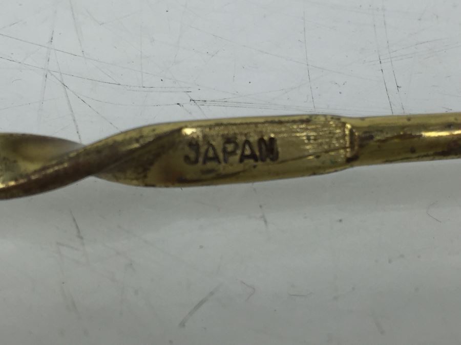 Vintage Italian Hand Painted Vine Motif Candle Snuffer And Japanese Brass Candle Snuffer [Photo 8]