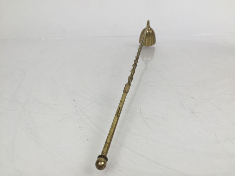 Vintage Italian Hand Painted Vine Motif Candle Snuffer And Japanese Brass Candle Snuffer [Photo 7]
