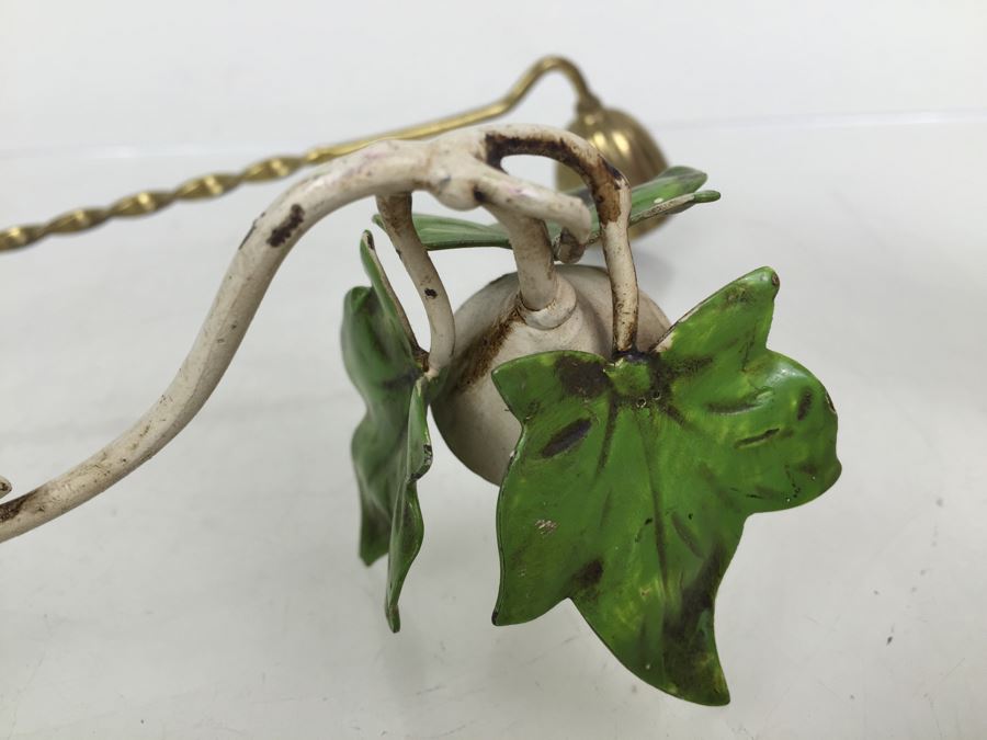 Vintage Italian Hand Painted Vine Motif Candle Snuffer And Japanese Brass Candle Snuffer [Photo 2]