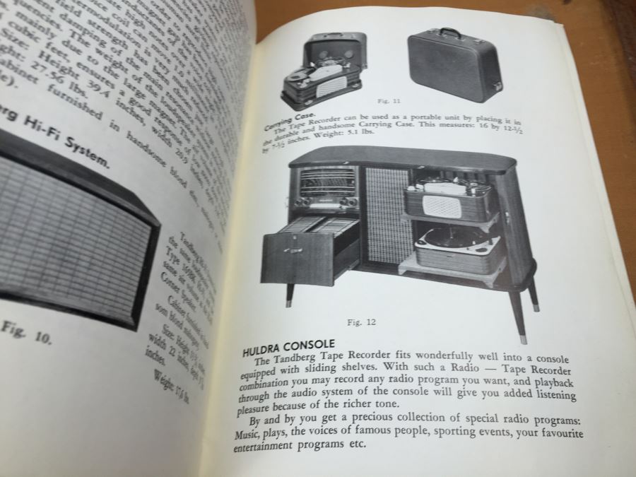 Reel To Reel Tape Recorder Tandbergs RadioFabrikk, A/S, Oslo Model 4F Made In Norway With Carrying Case And Manuals [Photo 4]