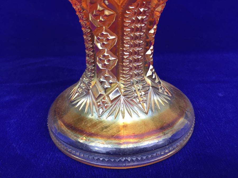 Footed Carnival Glass Candy Dish [Photo 6]