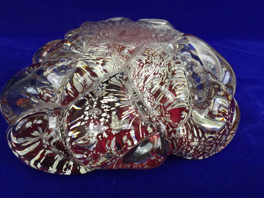 Pair Of Murano Art Glass Trays Ashtrays [Photo 10]