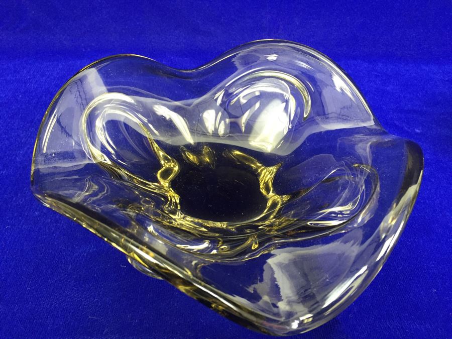 Pair Of Murano Art Glass Trays Ashtrays [Photo 14]