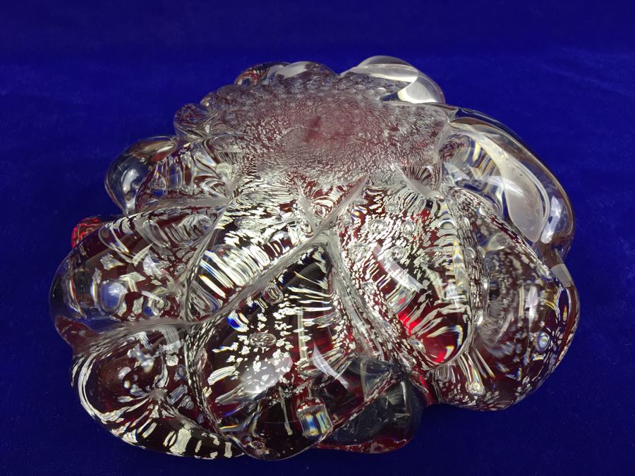 Pair Of Murano Art Glass Trays Ashtrays [Photo 11]