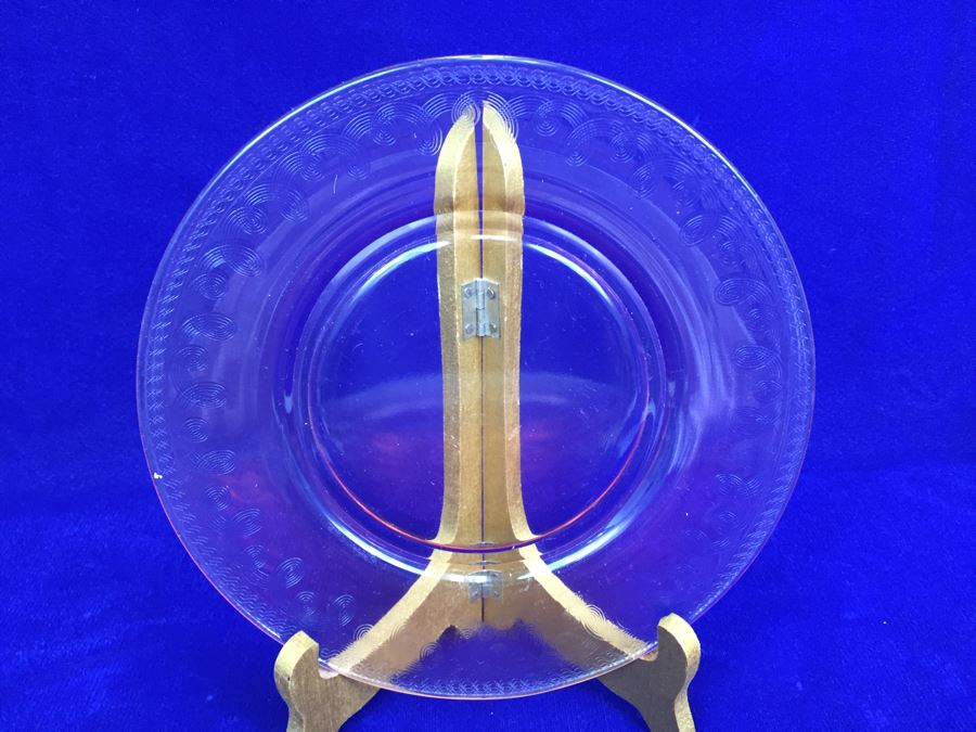 Set Of Pink Depression Glass Plates [Photo 5]