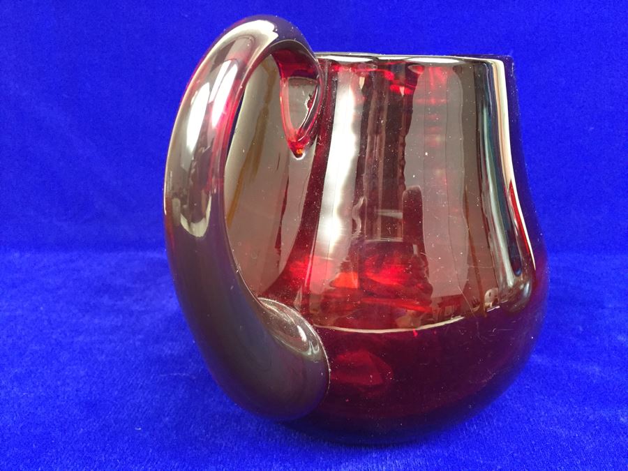 Pair Of Blown Glass Water Pitchers [Photo 11]