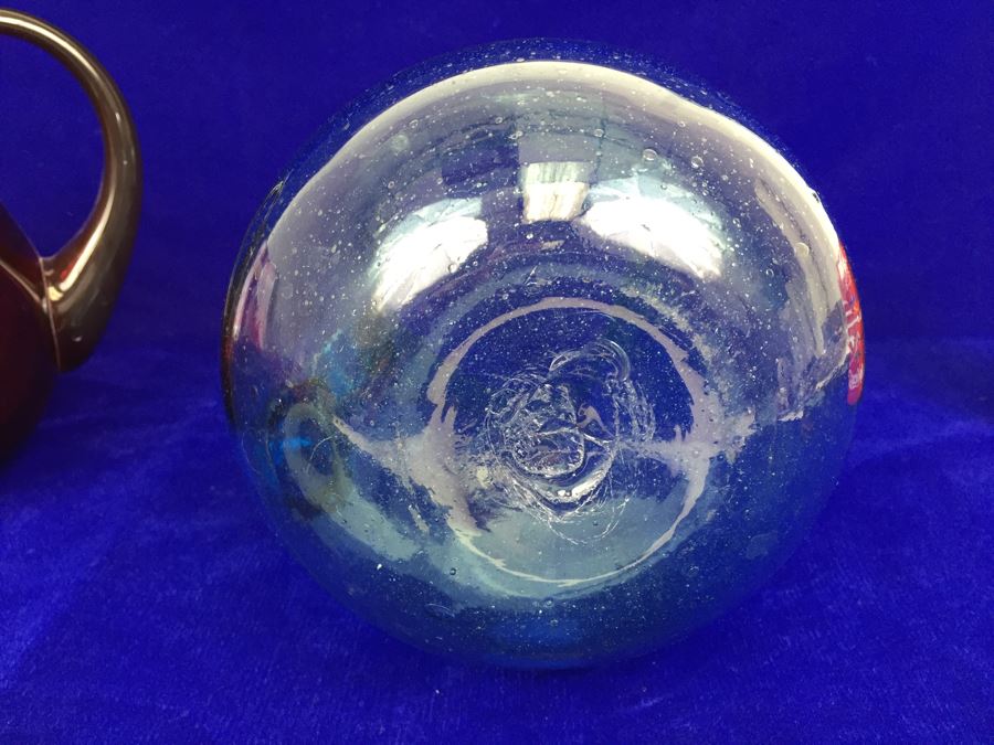 Pair Of Blown Glass Water Pitchers [Photo 8]