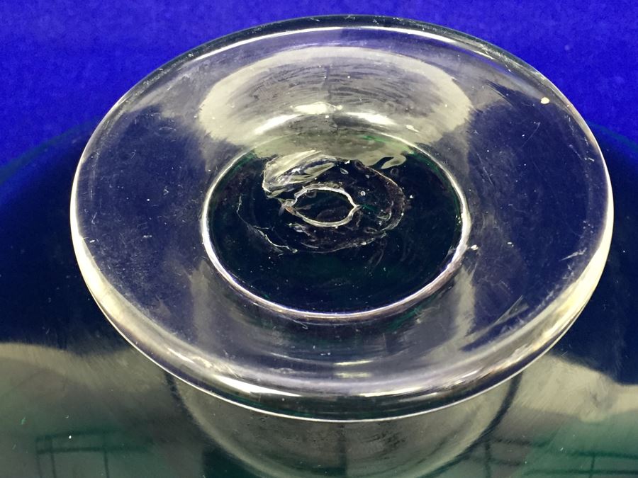 Vintage Hand Blown Glass Bowl With 3 Small Bowls [Photo 14]