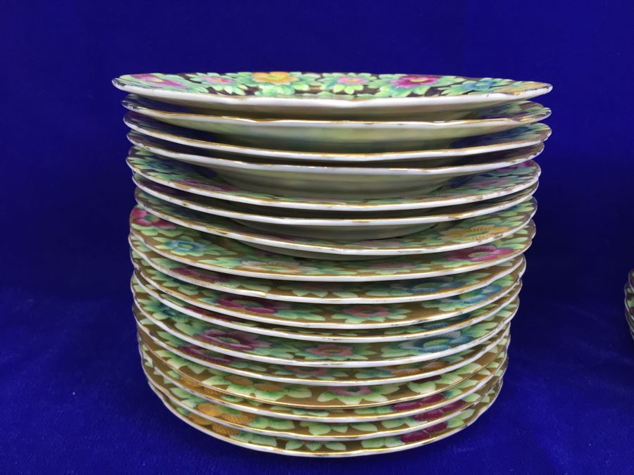 Stunning HUGE Tea Service China Set Highlife JAPAN Hand Painted [Photo 50]