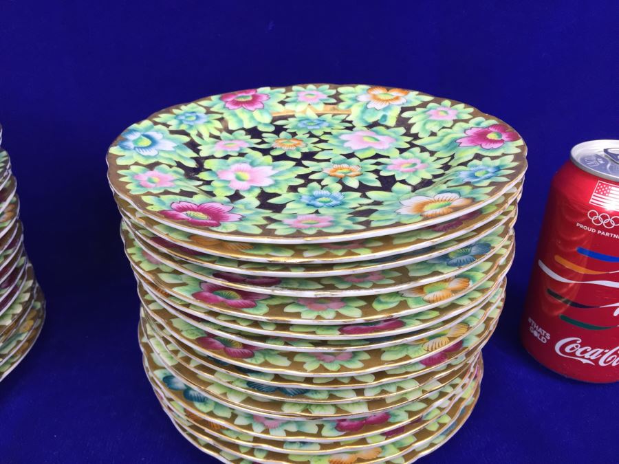 Stunning HUGE Tea Service China Set Highlife JAPAN Hand Painted [Photo 53]