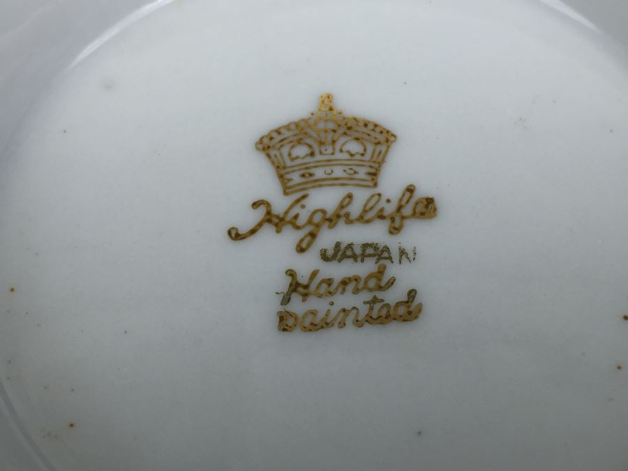 Stunning HUGE Tea Service China Set Highlife JAPAN Hand Painted [Photo 30]