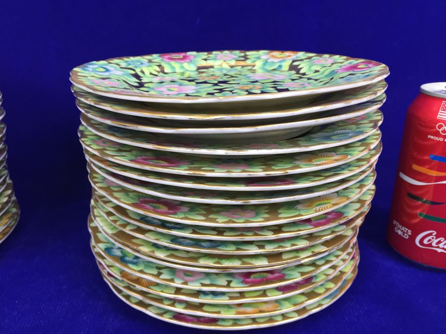 Stunning HUGE Tea Service China Set Highlife JAPAN Hand Painted [Photo 52]