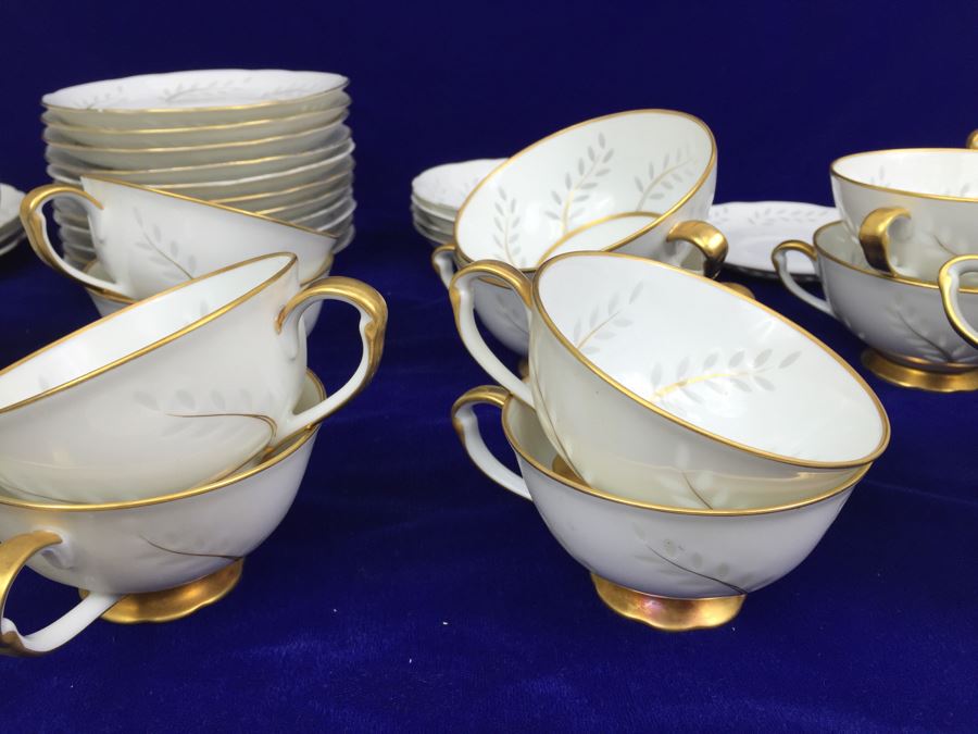 Seyei Regal China Pearl Rice Hand Painted China Set [Photo 36]