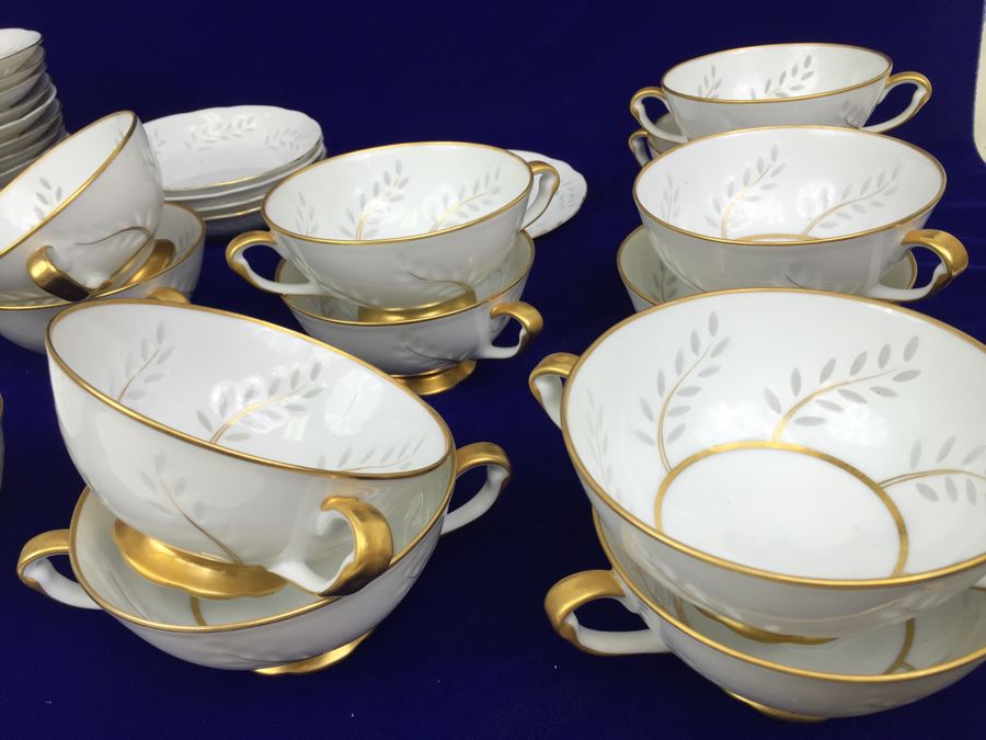 Seyei Regal China Pearl Rice Hand Painted China Set [Photo 37]