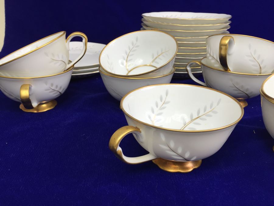 Seyei Regal China Pearl Rice Hand Painted China Set [Photo 35]