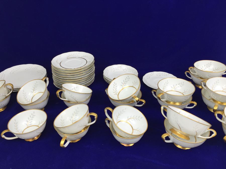 Seyei Regal China Pearl Rice Hand Painted China Set [Photo 33]