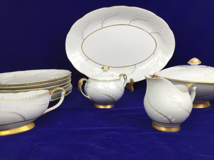 Seyei Regal China Pearl Rice Hand Painted China Set [Photo 4]
