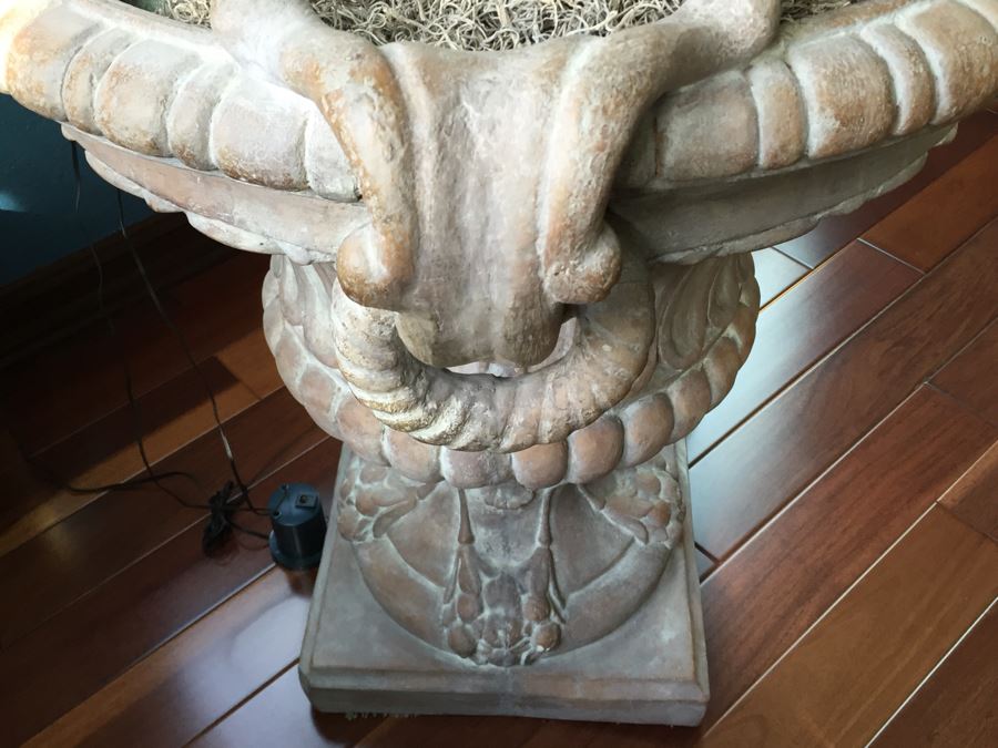 Large Cement Urn With Artificial Tree [Photo 13]