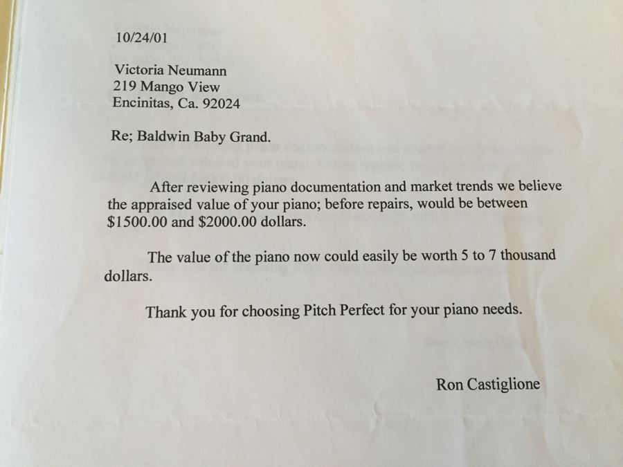 Beautiful Baby Grand Baldwin Piano With Bench Recently Restored [Photo 40]