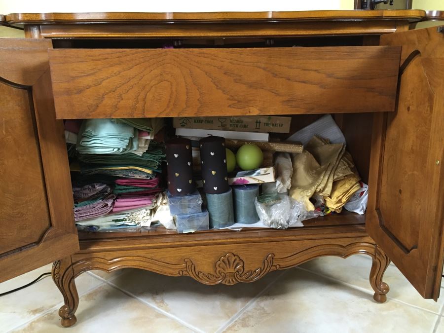 Thomasville Flip-Top Server Accent Table Console Table [Photo 4]