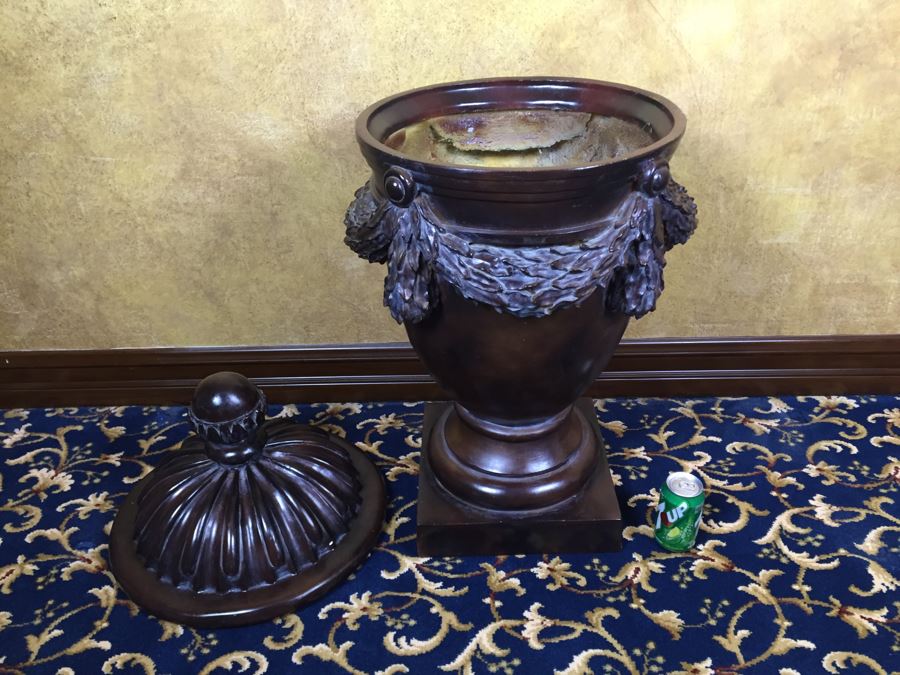 Large Decorative Urn With Top [Photo 2]
