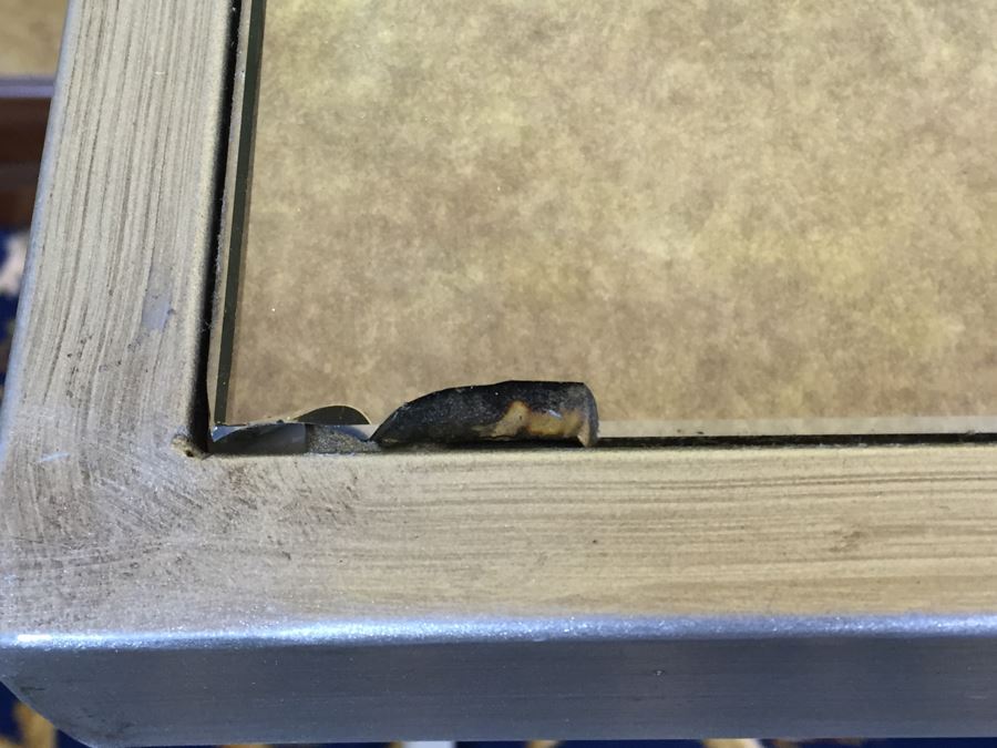 Metal Side Table With Glass Top [Photo 5]