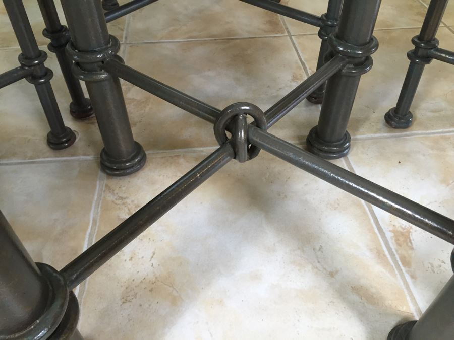 Custom Wrought Iron Dining Table With Four Wrought Iron Chairs From Cassidy West (Cedros District Solana Beach) [Photo 14]