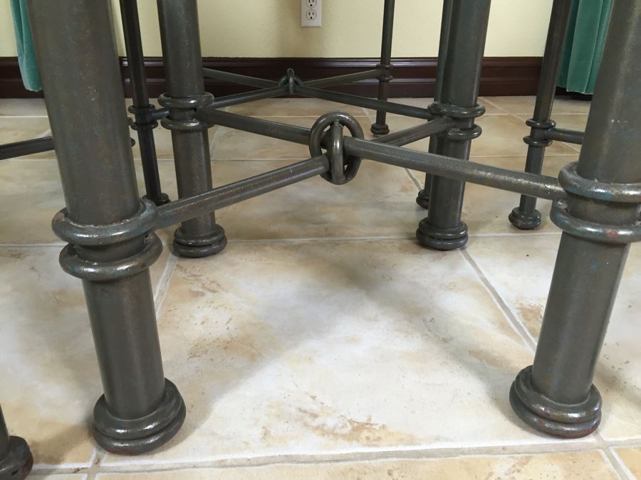 Custom Wrought Iron Dining Table With Four Wrought Iron Chairs From Cassidy West (Cedros District Solana Beach) [Photo 15]