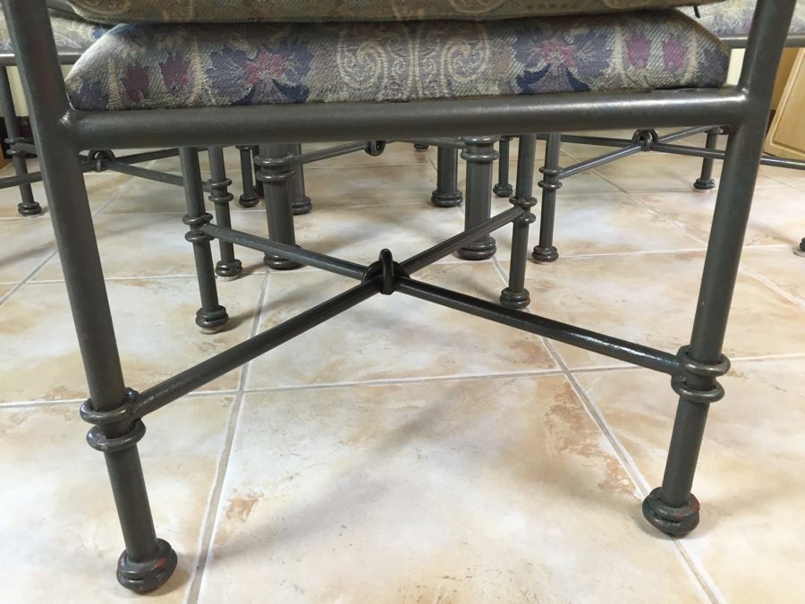 Custom Wrought Iron Dining Table With Four Wrought Iron Chairs From Cassidy West (Cedros District Solana Beach) [Photo 11]
