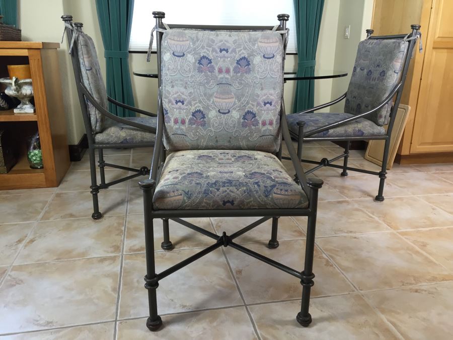 Custom Wrought Iron Dining Table With Four Wrought Iron Chairs From Cassidy West (Cedros District Solana Beach) [Photo 13]