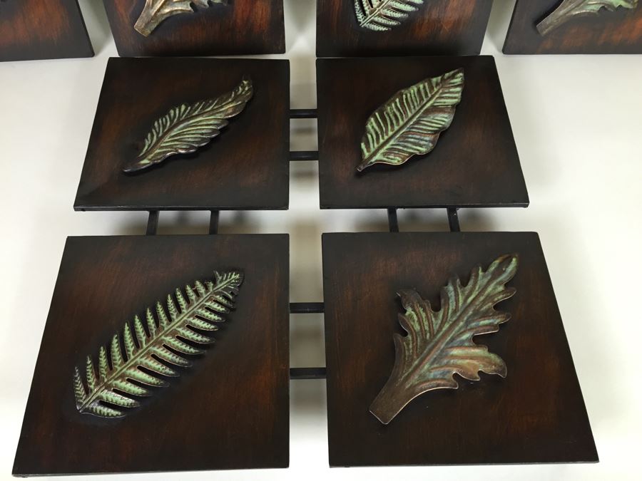 (3) Decorative Metal Leaf Wall Hangings [Photo 2]