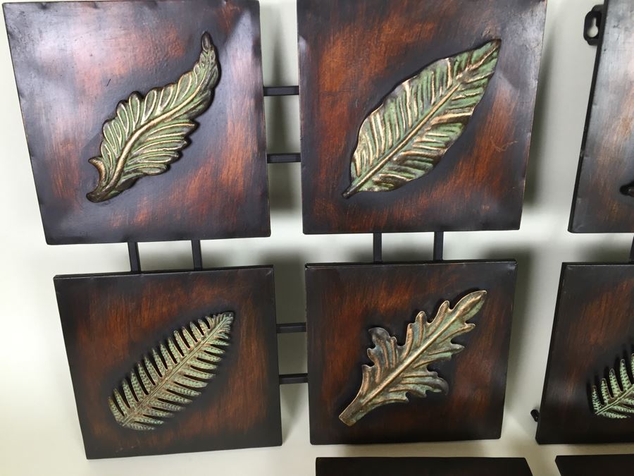 (3) Decorative Metal Leaf Wall Hangings [Photo 3]