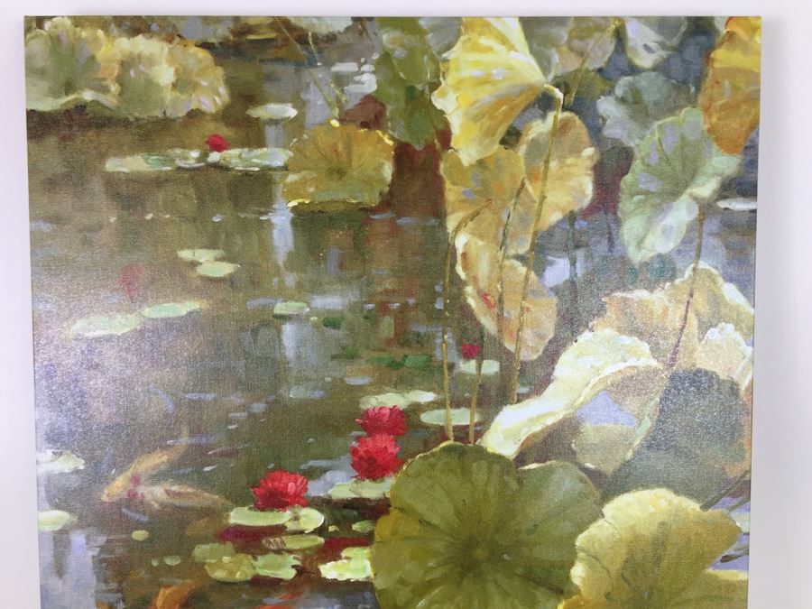 Decorative Print Of Koi Pond [Photo 4]