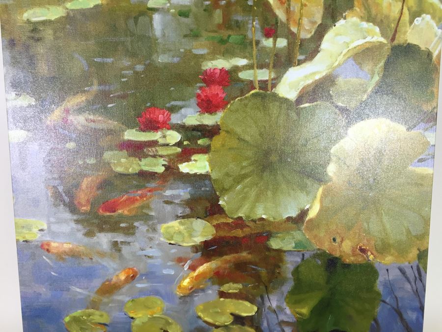 Decorative Print Of Koi Pond [Photo 5]