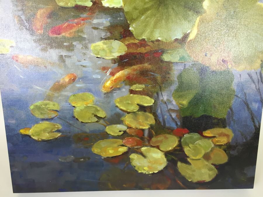 Decorative Print Of Koi Pond [Photo 2]