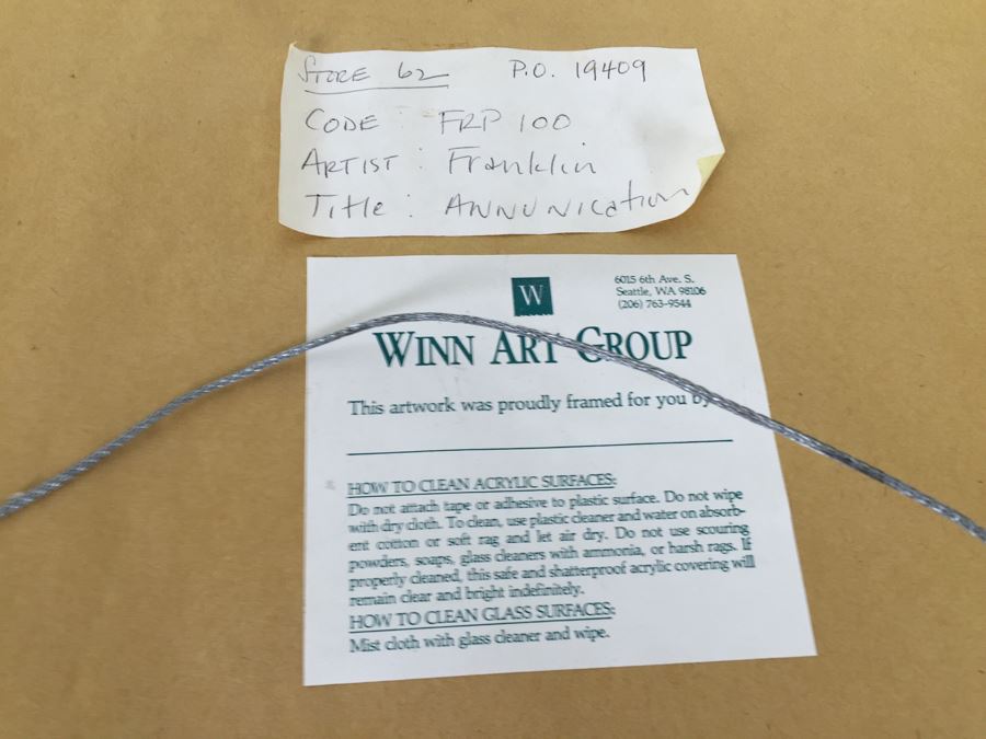 Framed Print By Artist Franklin Titled Annunciation [Photo 8]