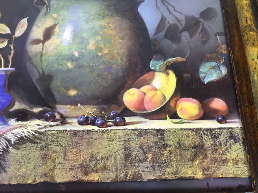 Decorative Still Life Print In Metal Frame [Photo 6]